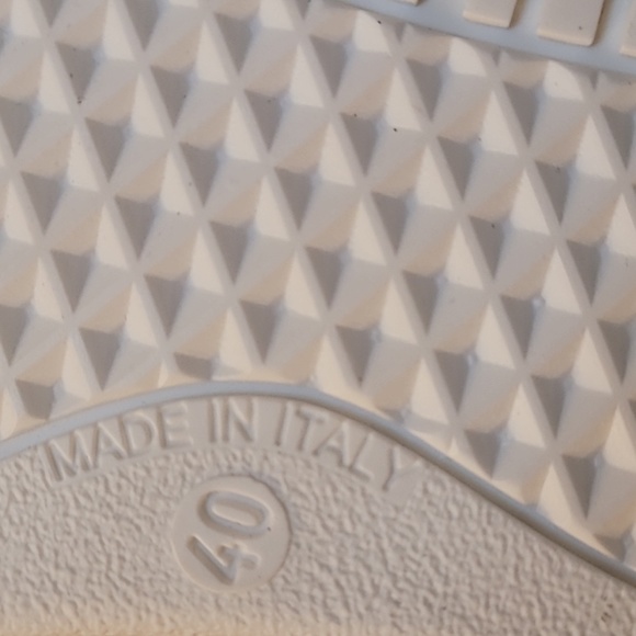 MOSCHINO LOGO BAND LEATHER SNEAKERS SZ EU 40 - Picture 15 of 17